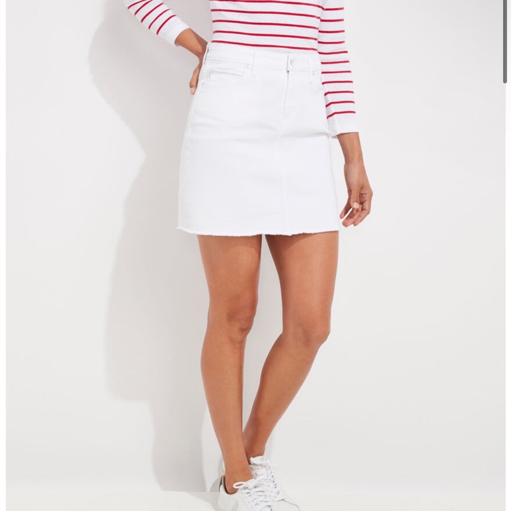 NWT Vineyard Vines white denim skirt
